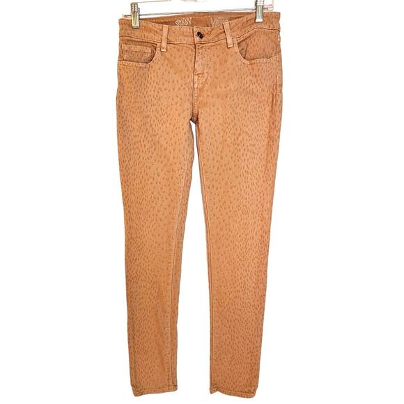 Vans Tan Leopard Spotted Animal Print Skinny Leg Jeans - Picture 1 of 7